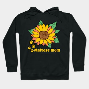 Maltese Mom Dog Maltese Mother'S Day Hoodie